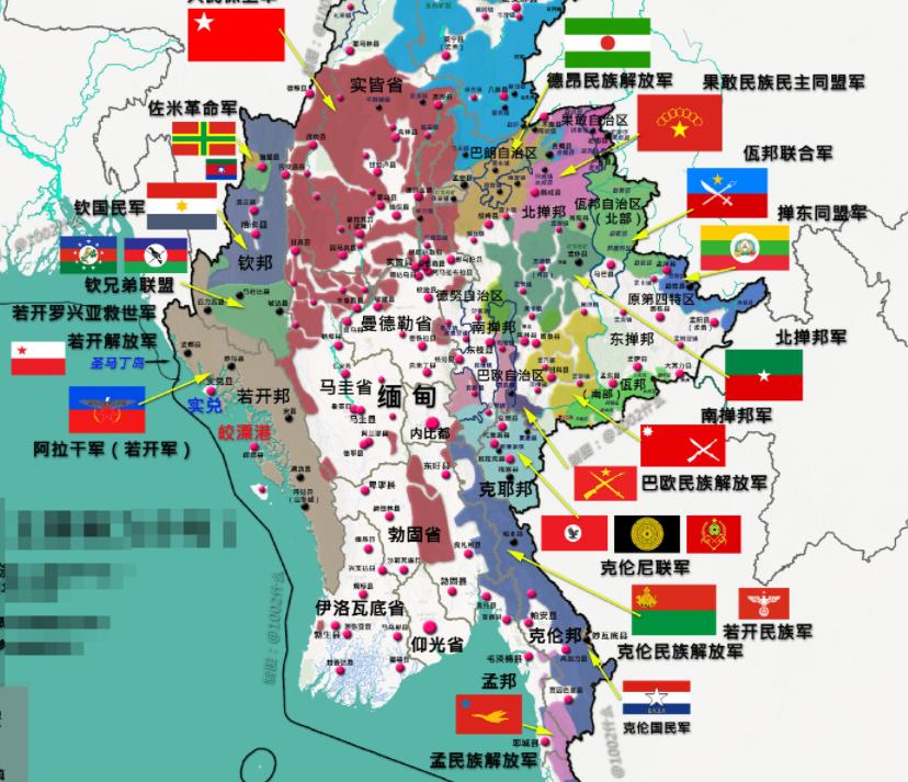 缅甸民间武装多如牛毛的原因：

勃欧解放军司令坤欧卡上校，对缅甸为何民间武装，多