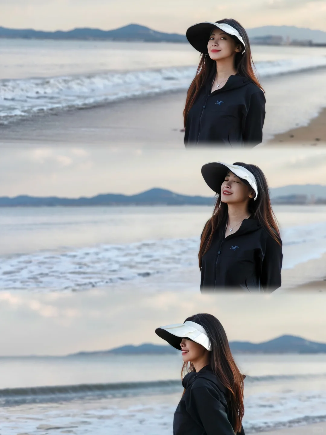 在海边拍到了人生照片