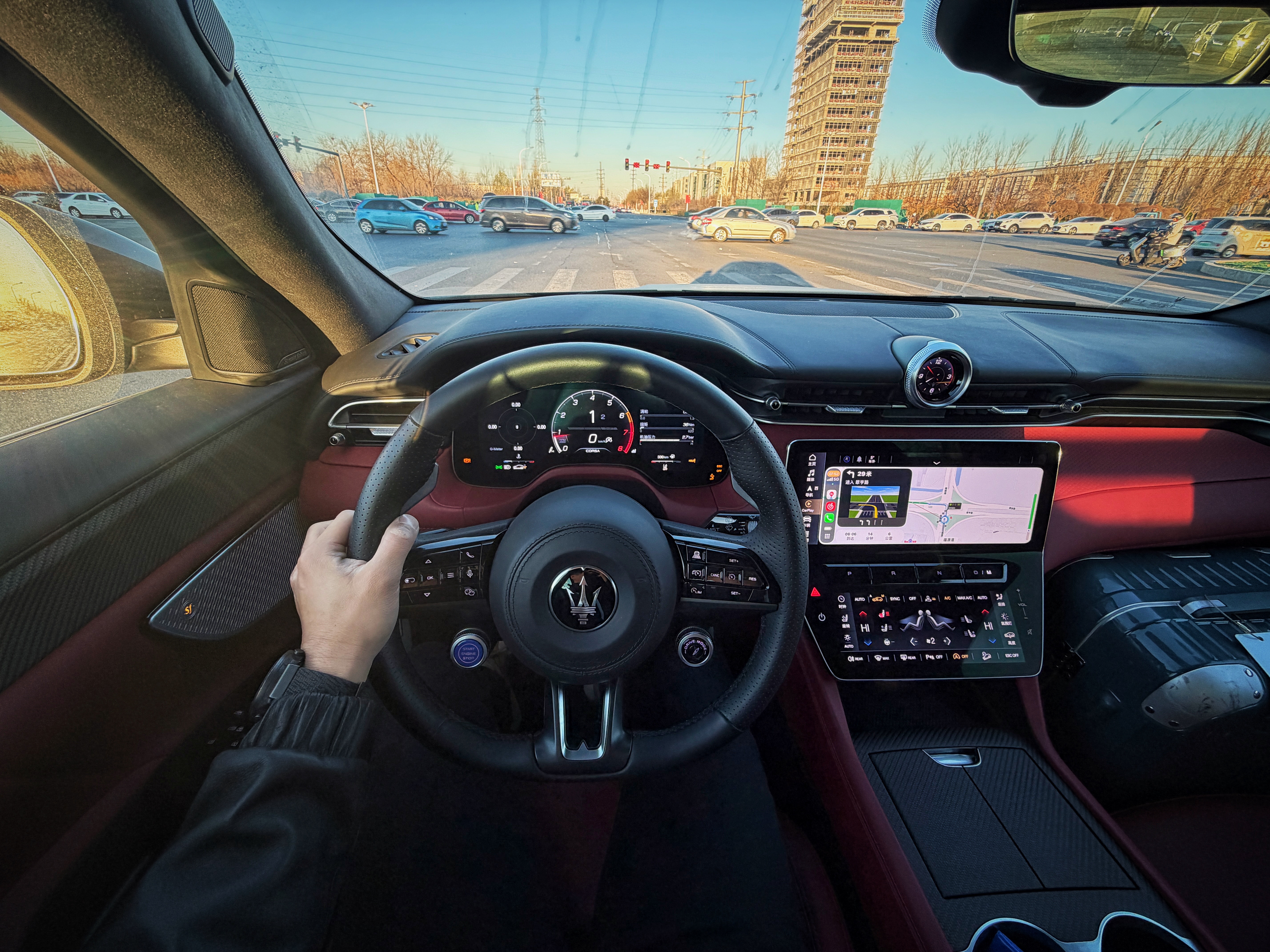 出发工作，音乐起🎶🚀！真的是高估了北方的温度，也太冷了🥶玛莎拉蒂欣哲频道玛