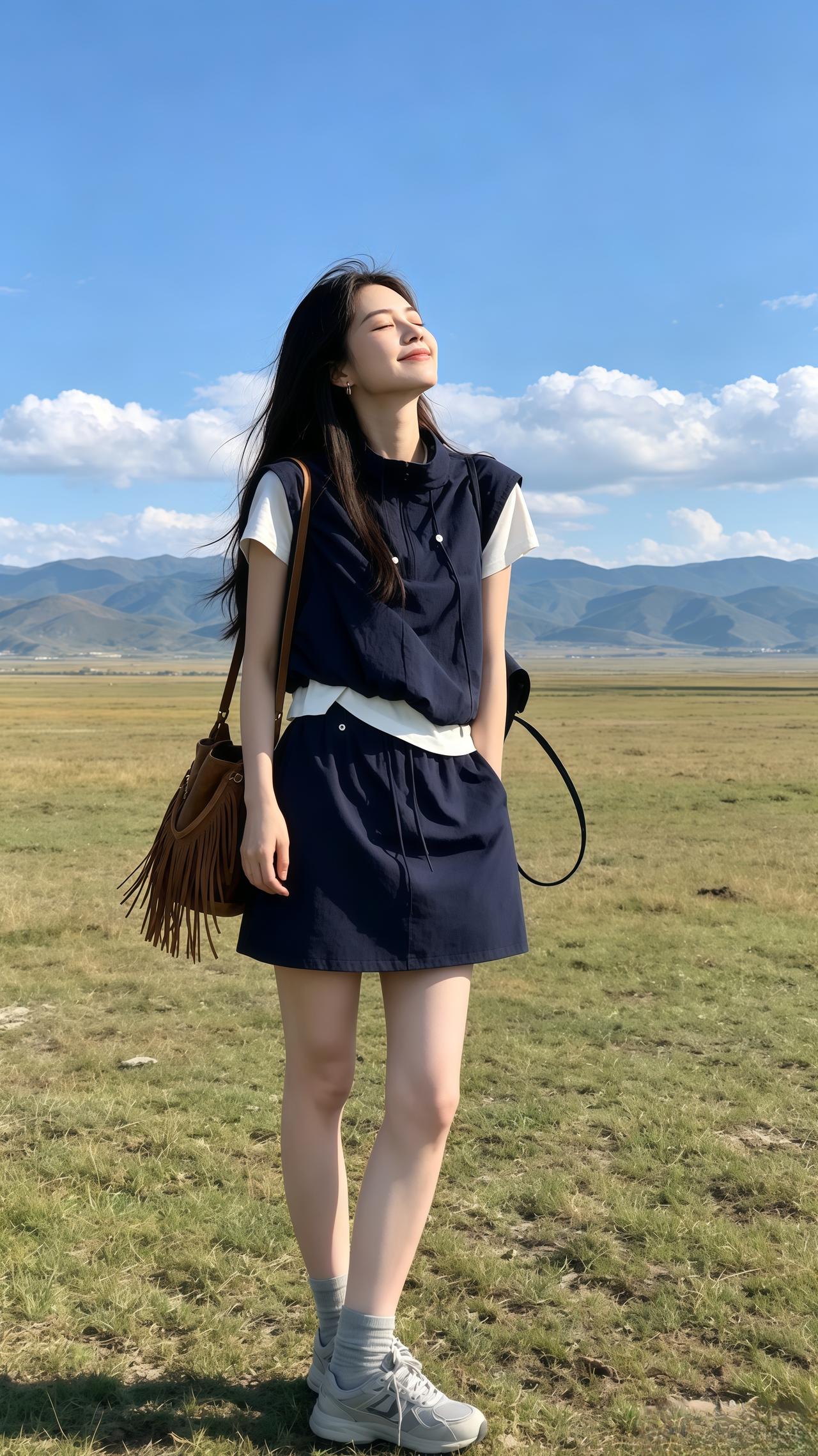 韩系慵懒休闲套装 自由松弛感穿搭 ootd穿搭 盛夏高品极简套装 穿搭