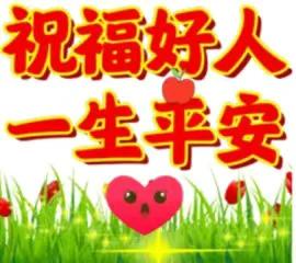 好人一生平安！