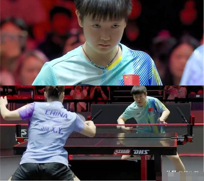 实话实说，
这次的新加坡大满贯女单1/8决赛，
抛开比分不说，
孙颖莎的状态真有