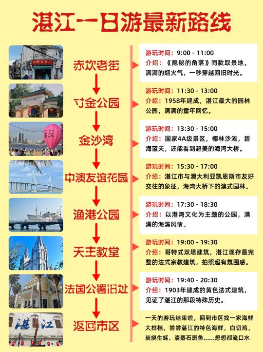 湛江一日游📍打工人一天能玩遍7个景点