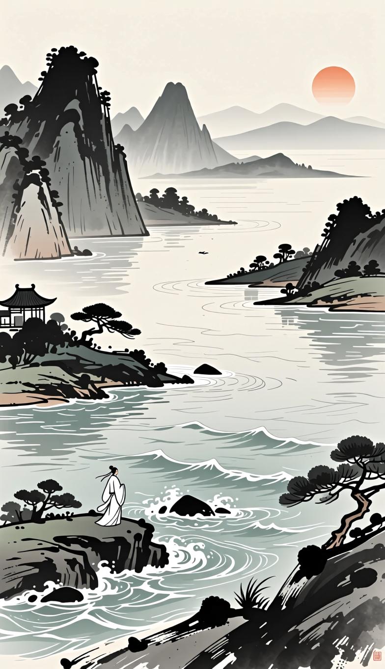 上联：人不可貌相
下联：海岂能斗量

对联 对对子 古风雅韵