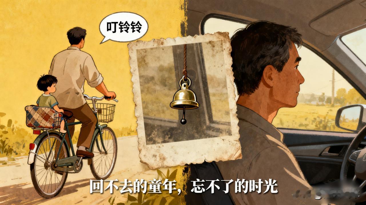 父亲那辆老凤凰自行车

小时候，爸爸的二八大杠就是我的“专属座驾”。坐在前杠上，