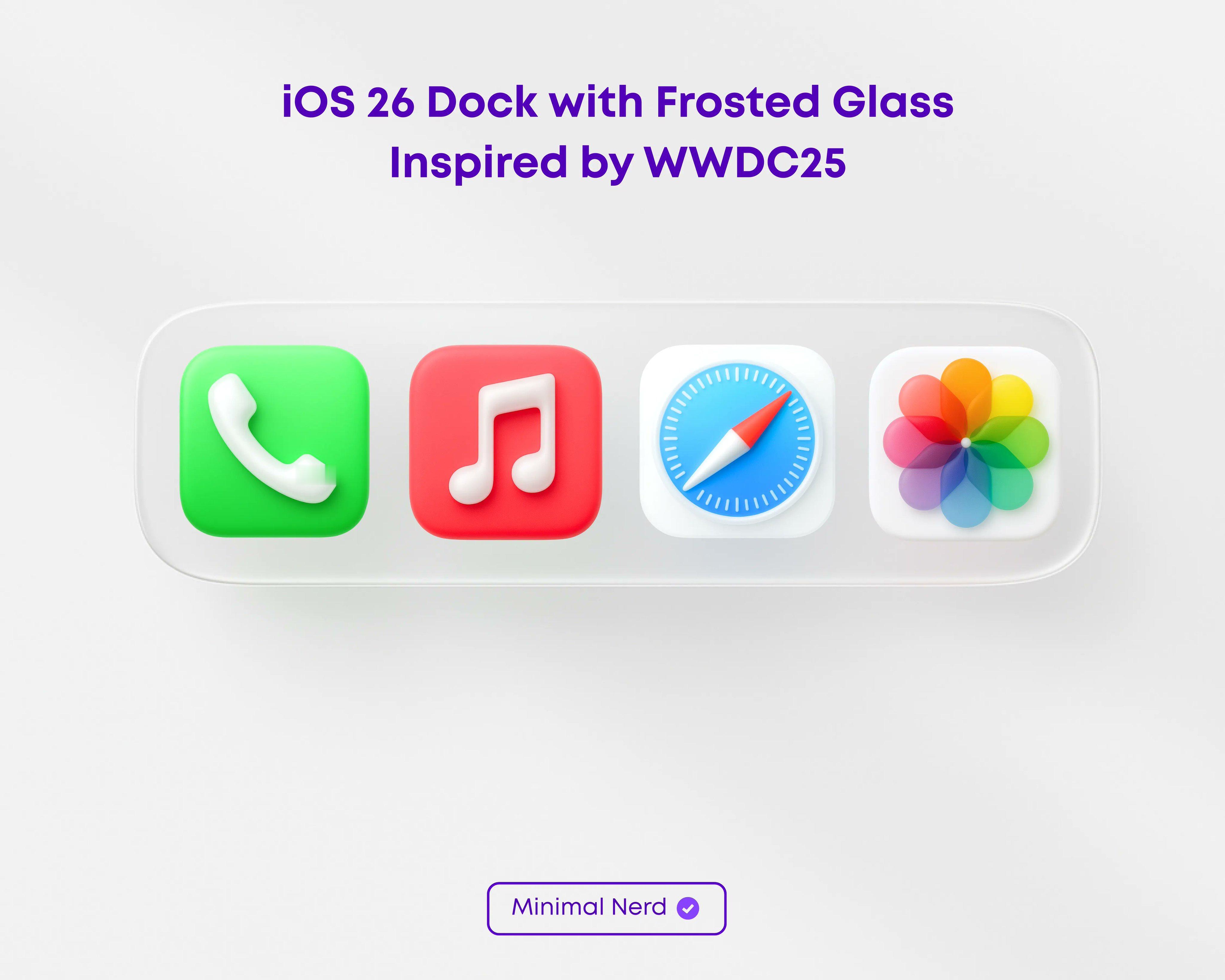 iOS 19 / iOS 16 的图标，如果长成这样，那真是太漂亮了。立体感，毛