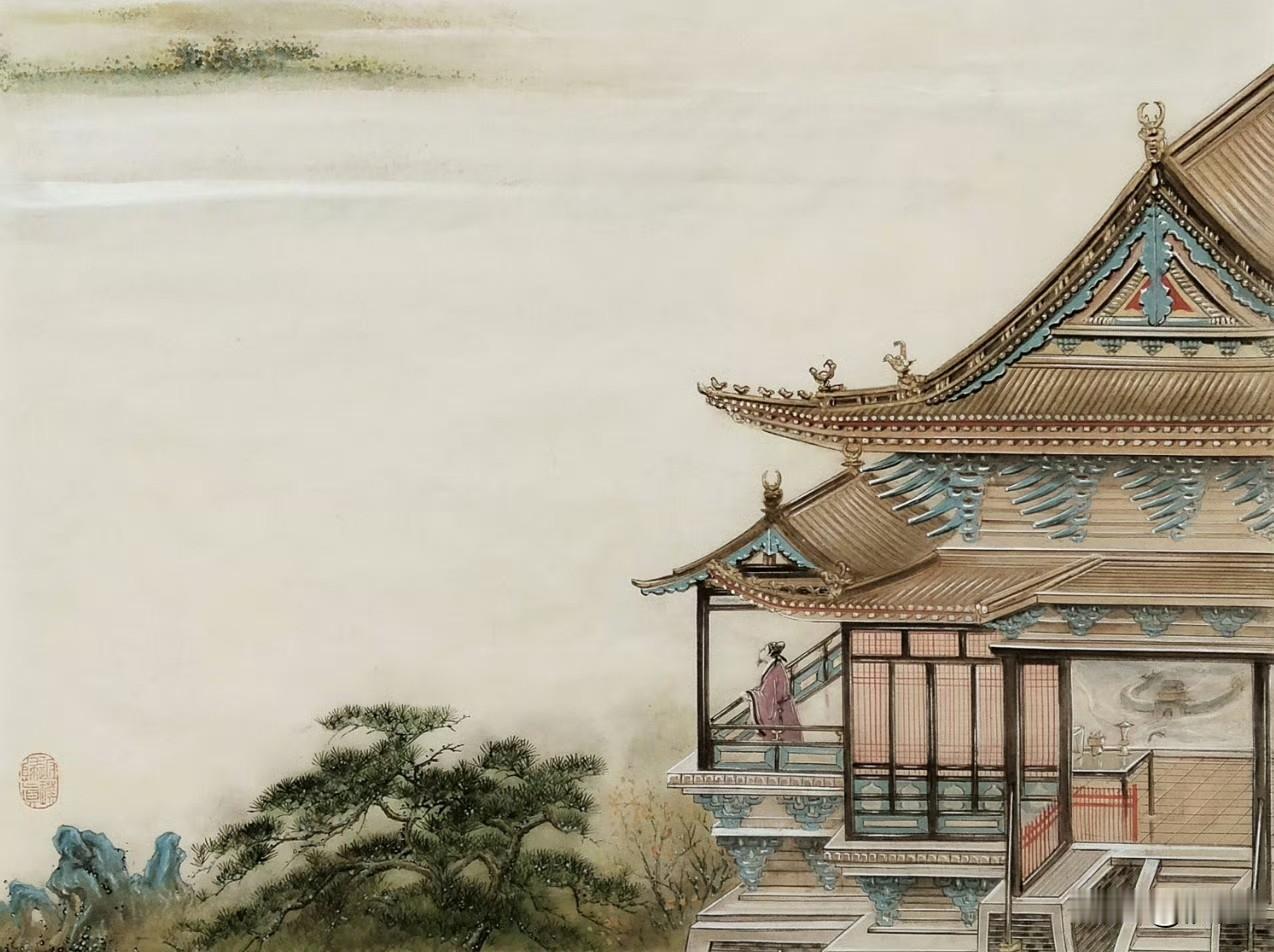 陈子昂是弃武从文的，诗风很刚健。沅汰博物馆  

《登幽州台歌》有一种特别大气的