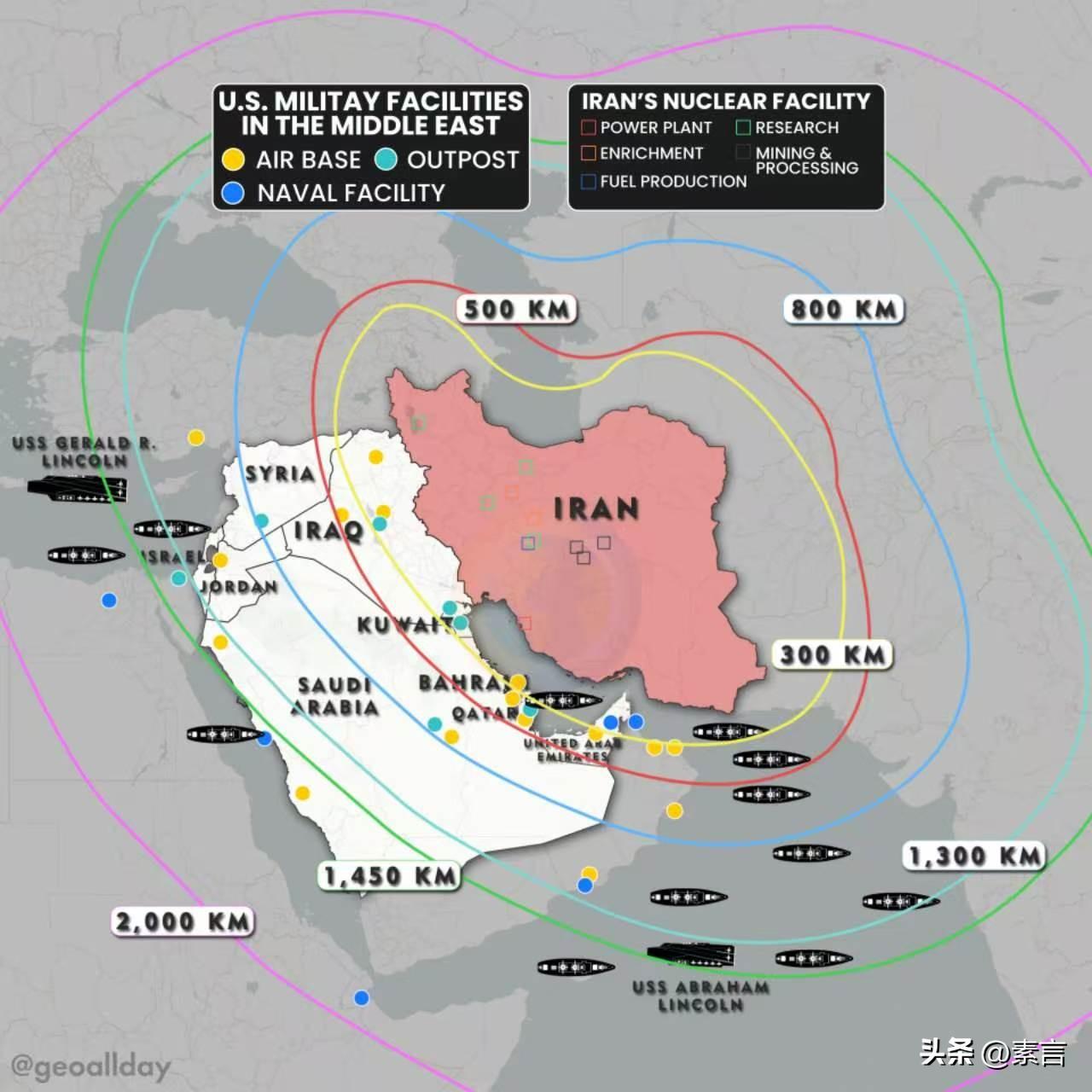 伊朗的战略困局：没有抓手、打不到美国本土，打不穿以色列本土。又不得不打，只能打周