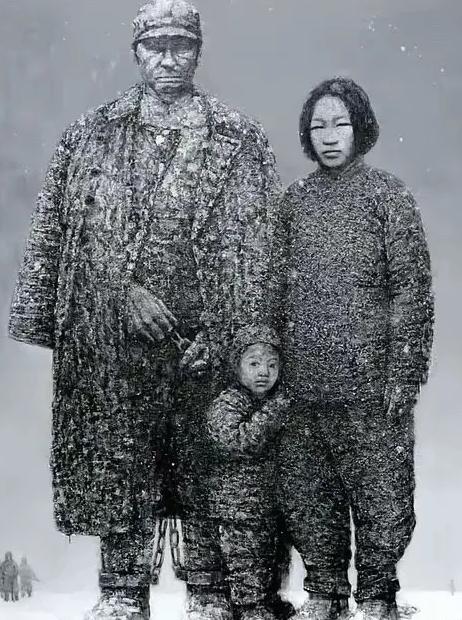 1937年，日军把一家3口押到刑场，军挥刀砍向孩子的父亲，鲜血染红了现场，5岁的