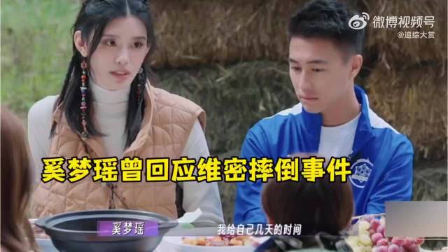 维密摔倒经历中，奚梦瑶感慨那段时光极为艰难，幸得身边人的默默支持，她才逐渐走出低谷，寻得舒缓与前行方