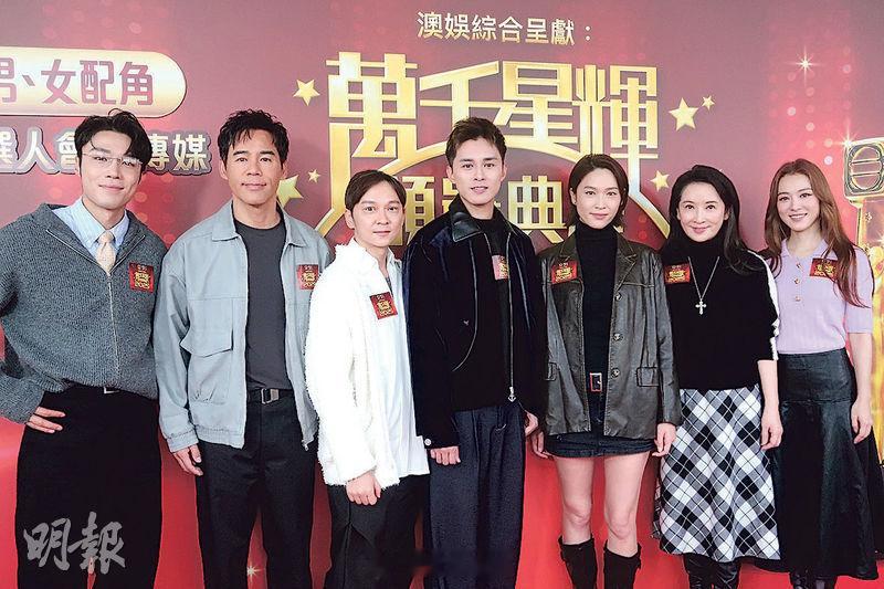 「女配」王敏奕勤拉票盼不負眾望 何廣沛爭「男配」志在參與丁子朗（左起）、徐榮、鄧