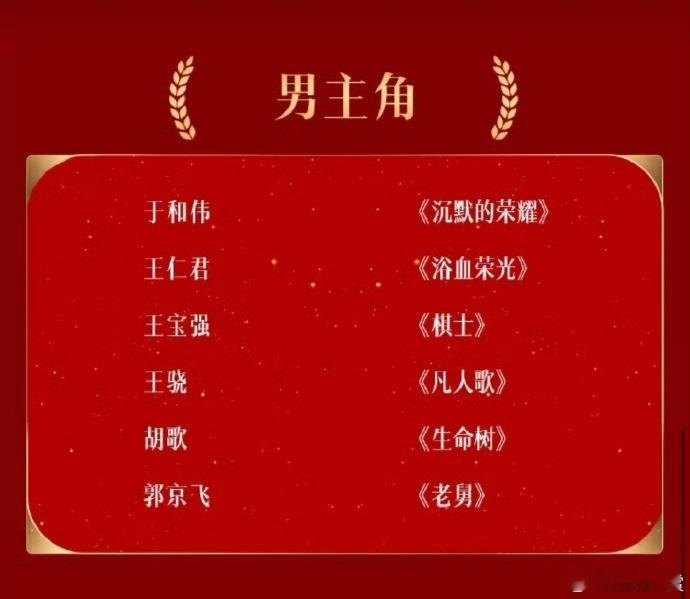 靳东掉提金鹰奖最佳男主角 金鹰奖最佳男主角提名居然没有靳东，这对吗 ​​​