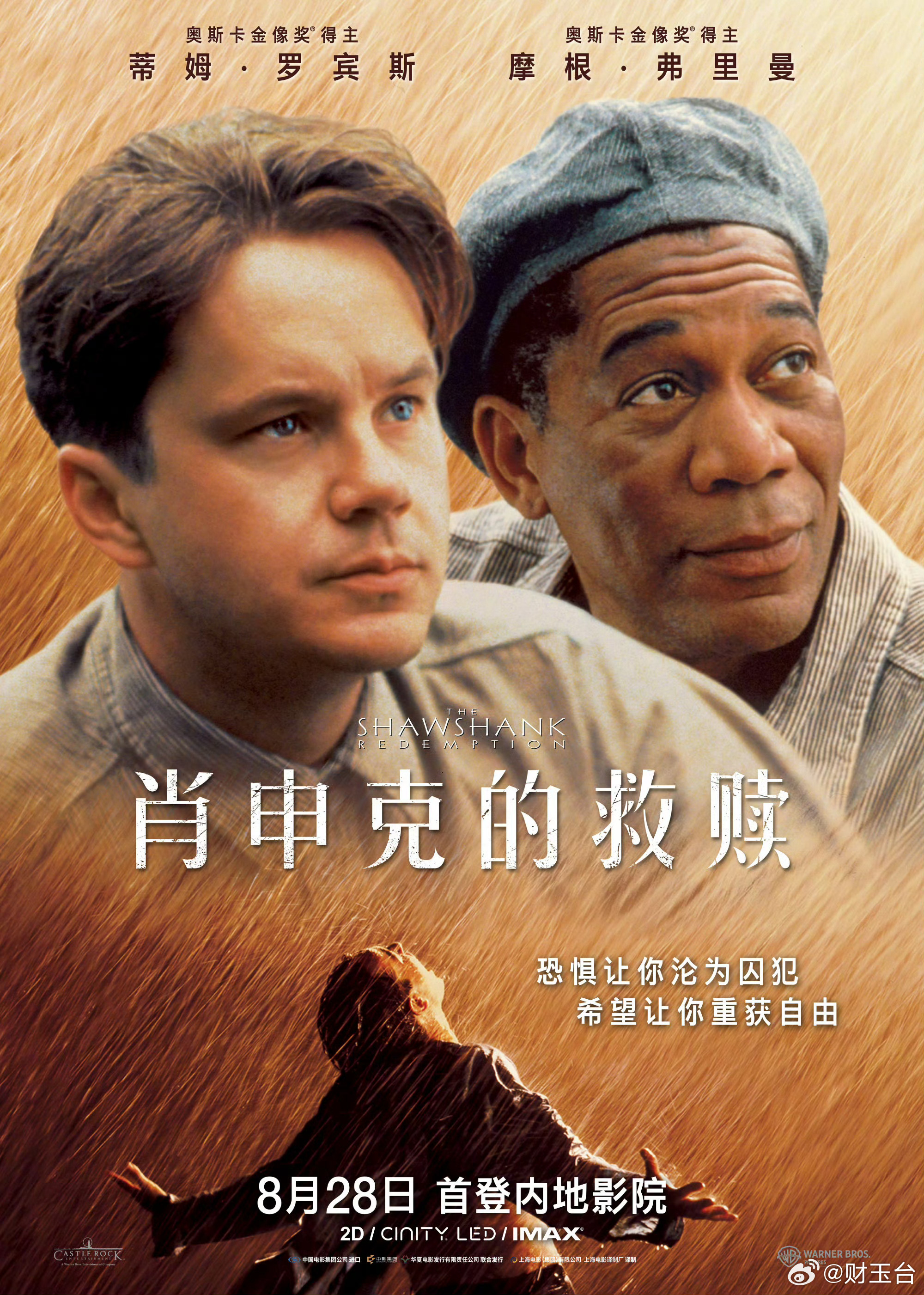肖申克的救赎定档有生之年系列终于来了，影史封神之作第一次登陆内地院线。无数人在电