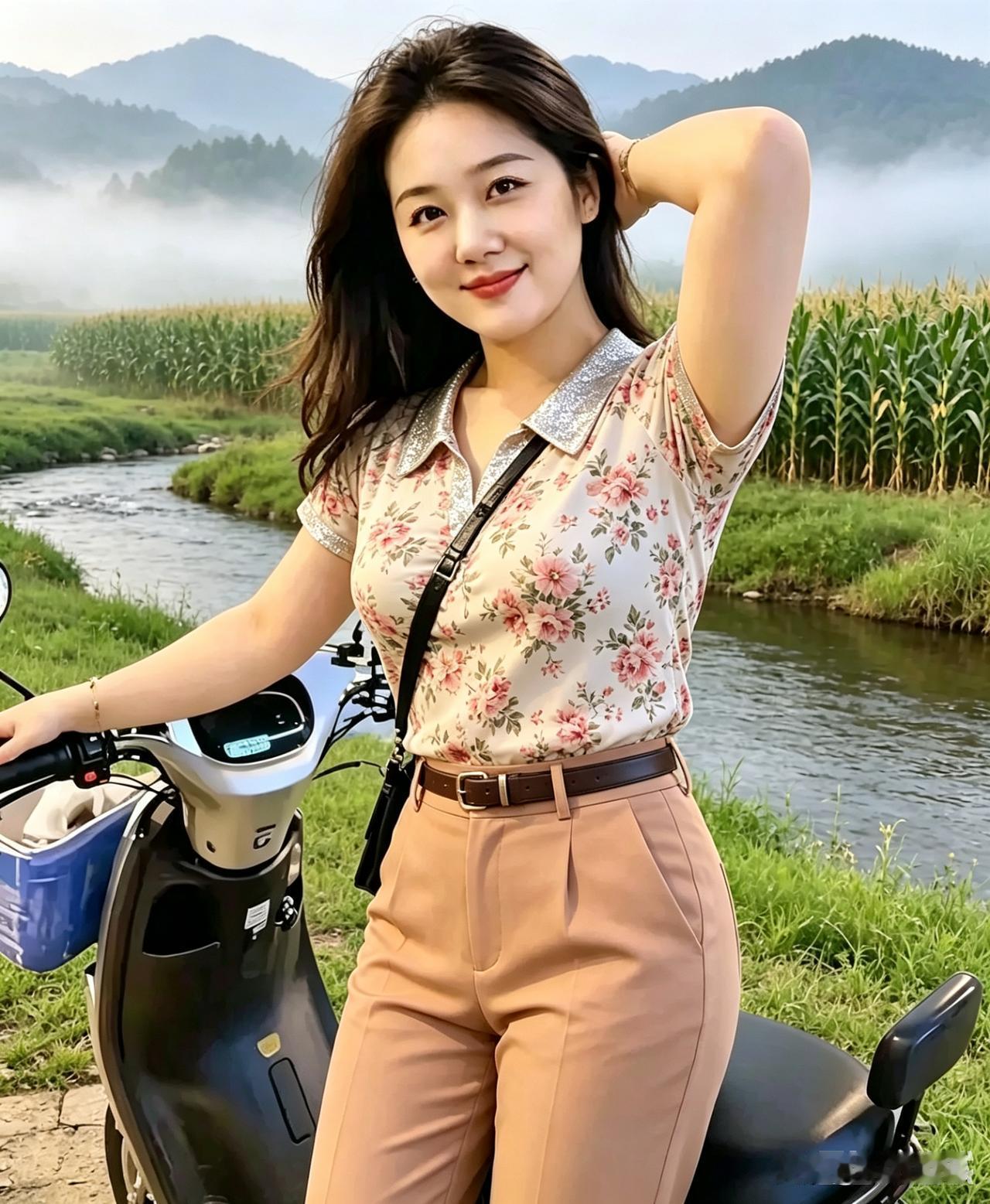 骑电车闯入深山小河谷，意外撞见原生态田园画卷

我一时兴起骑着电动车往深山里闲逛