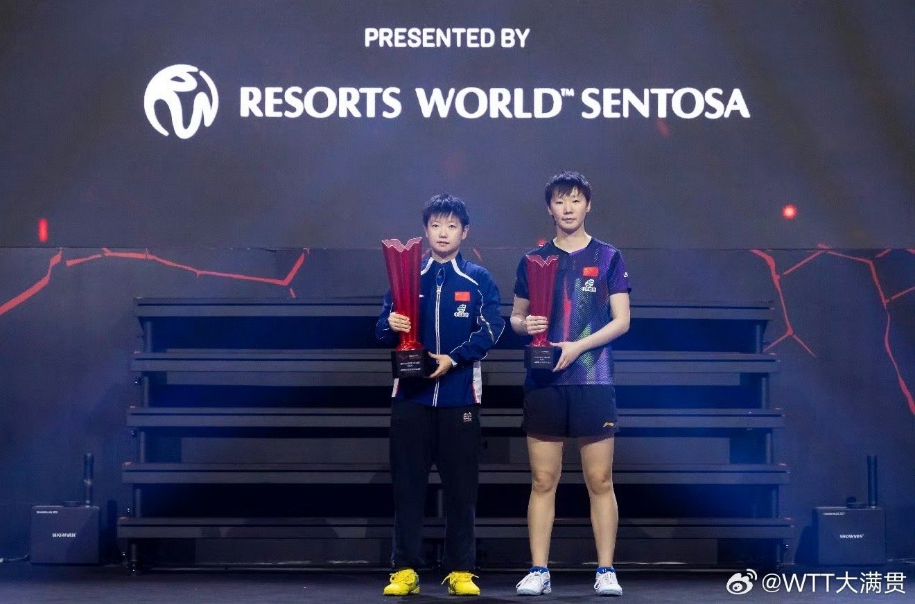 国乒新加坡大满贯2冠2亚WTT新加坡大满贯首冠，国乒取得2冠2亚的成绩：男单冠军
