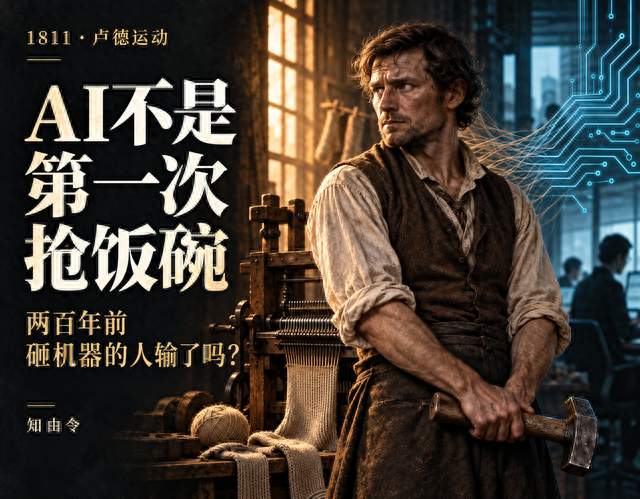 AI不是第一次抢饭碗：两百年前，砸机器的人输了吗？