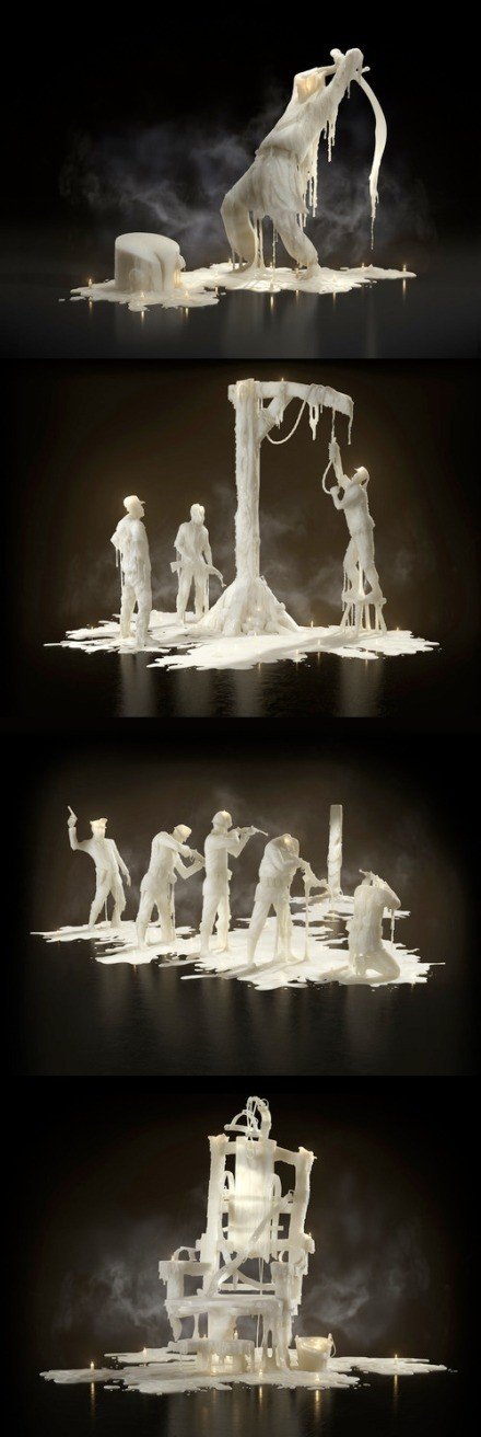 姑且不论这是一组为国际特赦组织做的3D图像广告，就创意而言还是很赞的，你读懂了里