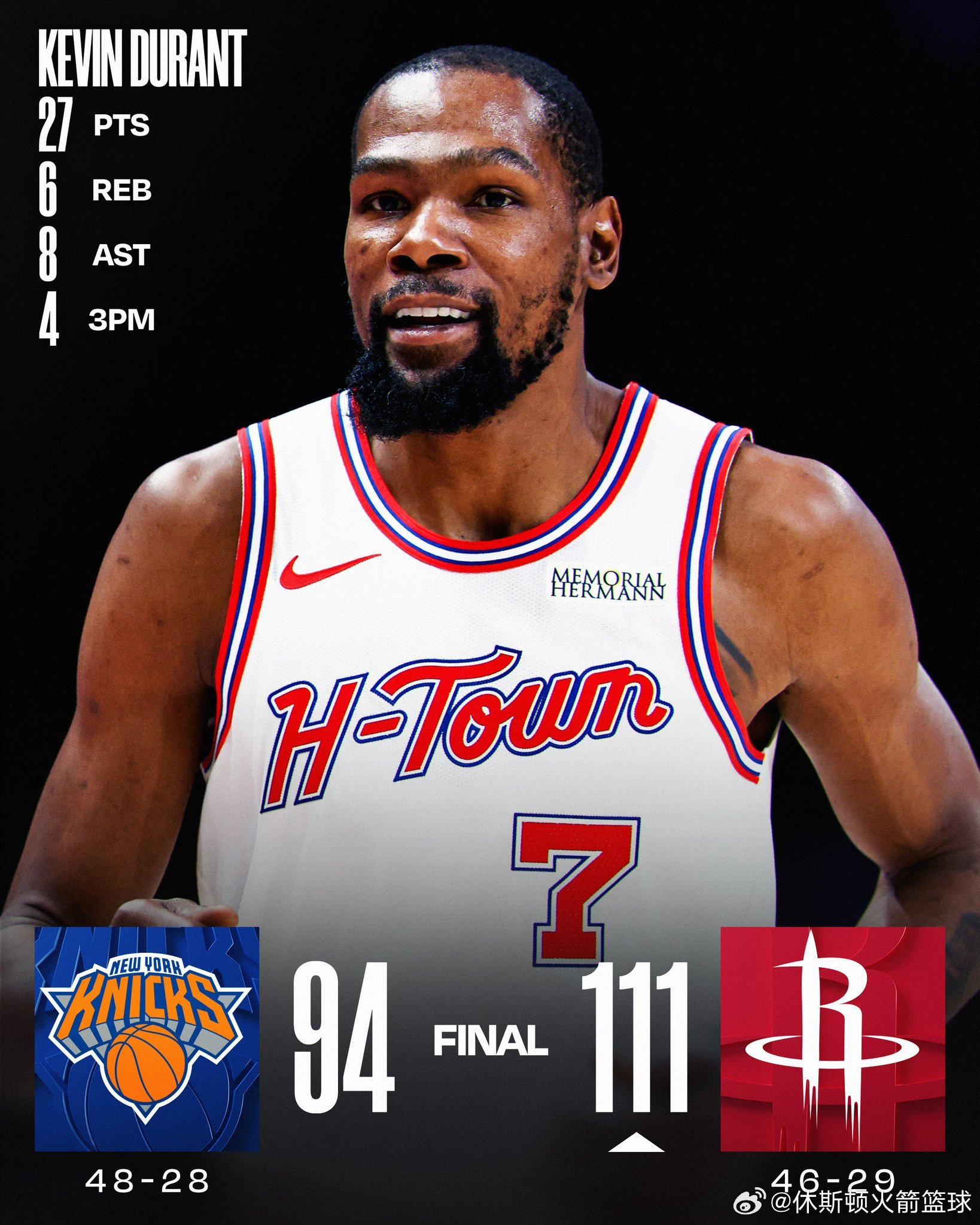 今日火箭尼克斯比赛回放网页链接⬇️ （复制链接浏览器打开下载app，看直播录像不