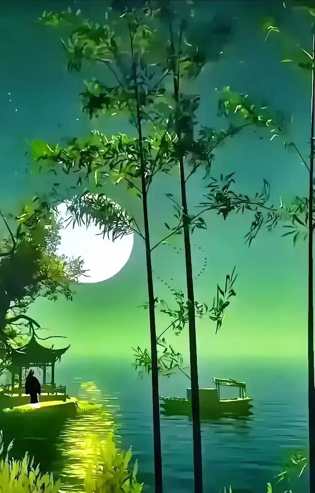 这幅图美的我无语，还是由才华横溢的友友们解读填词吧！