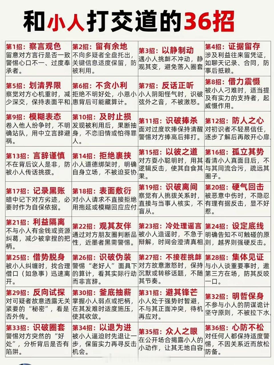 和小人打交道的36招 