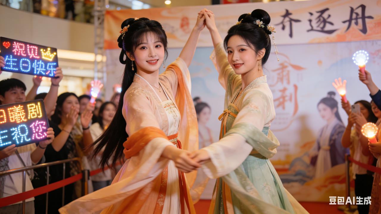 田曦薇孔雪儿同框热舞！双美同框氛围感拉满，灵动鲜活太圈粉
 
近日，古装剧《逐玉