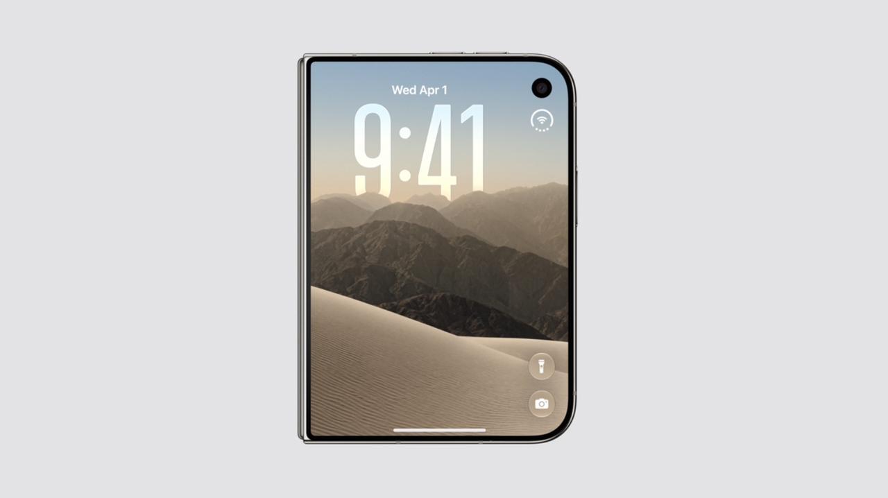 iPhone Duo的内外屏安排不出意外，内屏展开态后是一块7.6寸的大屏幕，比