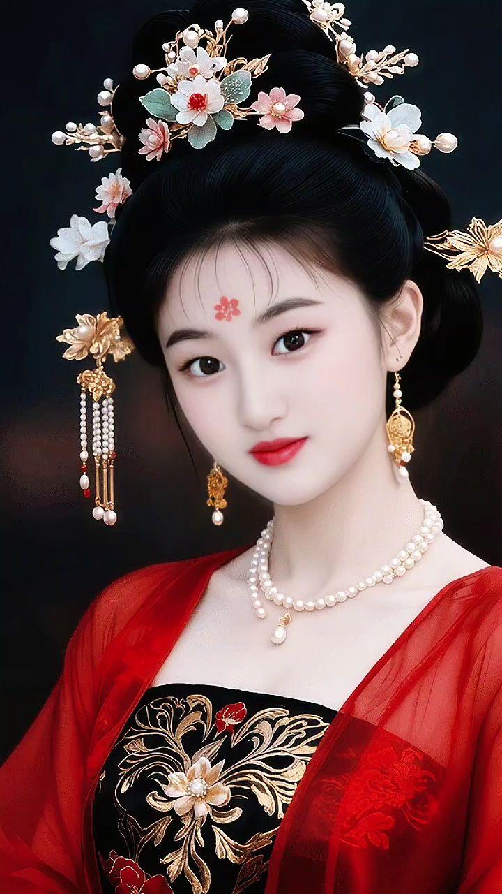 古风妆容有多美 穿越古风的妆容 唐妆雅韵 国风古韵 汉服