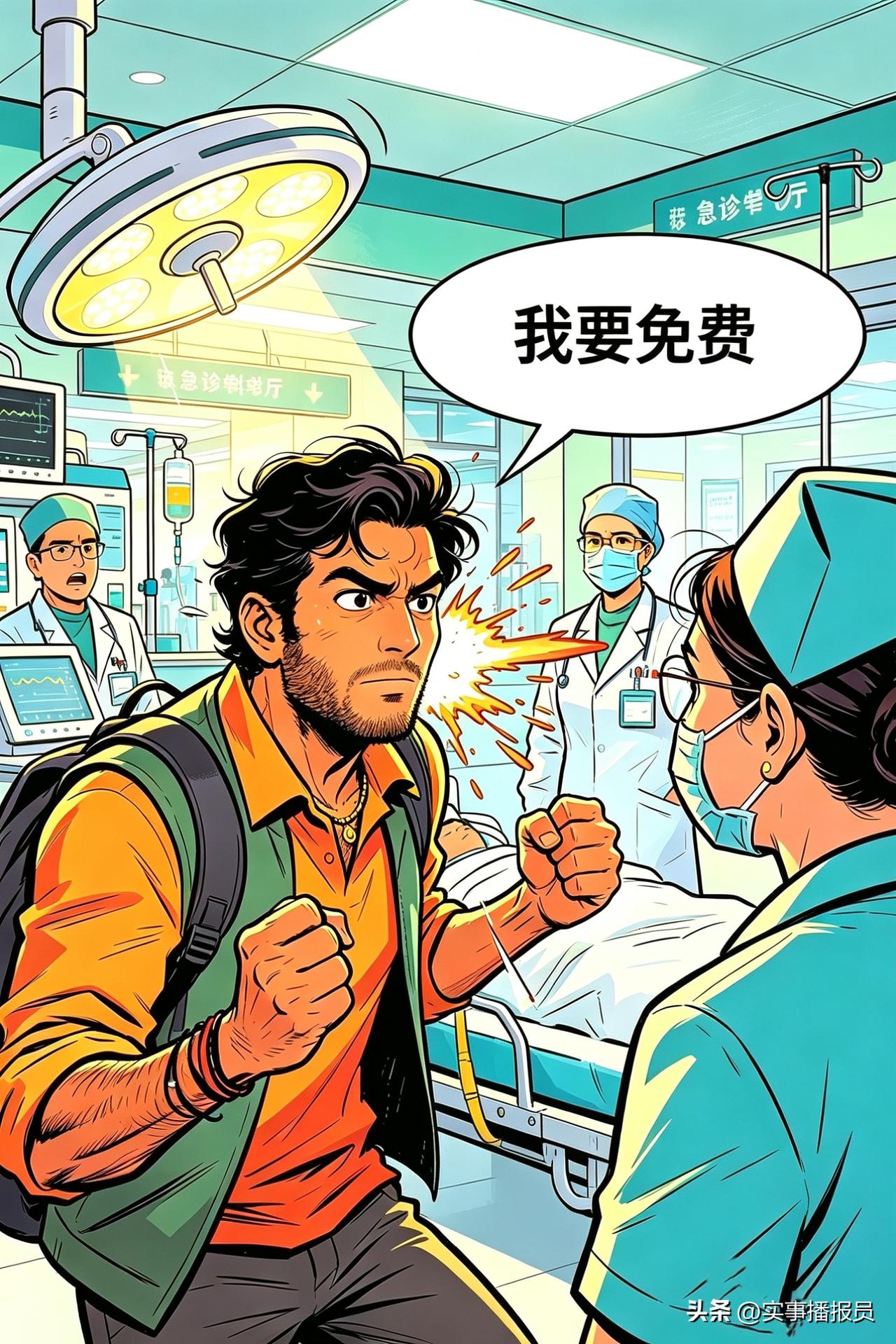 【看病不付钱！耍特权，还无理取闹】
经反复查证，此事件为真。
6月11日上午。