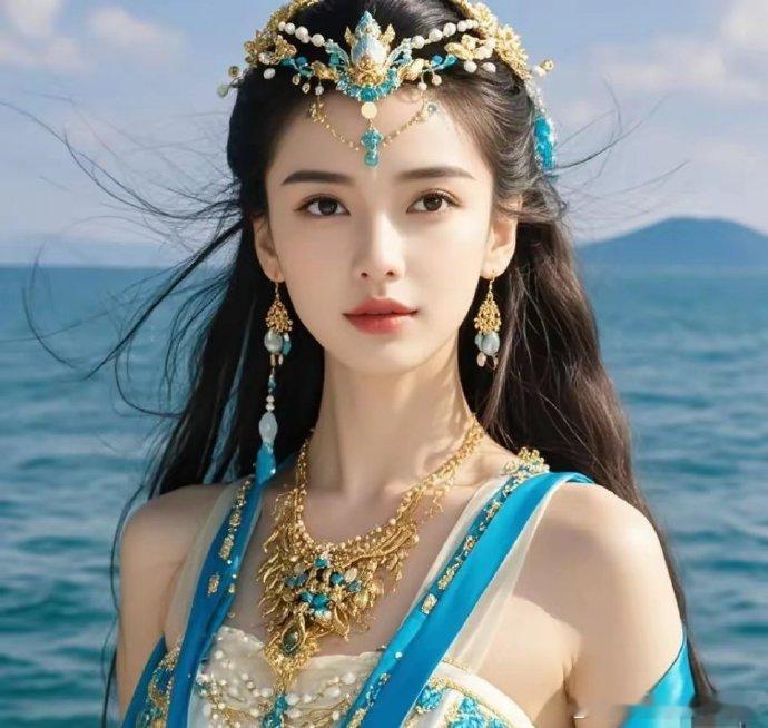 杨颖和赵丽颖龙族公主造型 