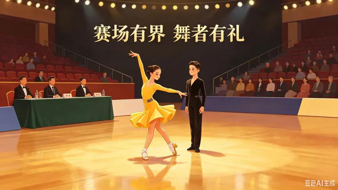 少儿拉丁舞赛场恶意推搡事件·最终处置评析
事件回顾
少儿拉丁舞比赛现场，黄裙女孩