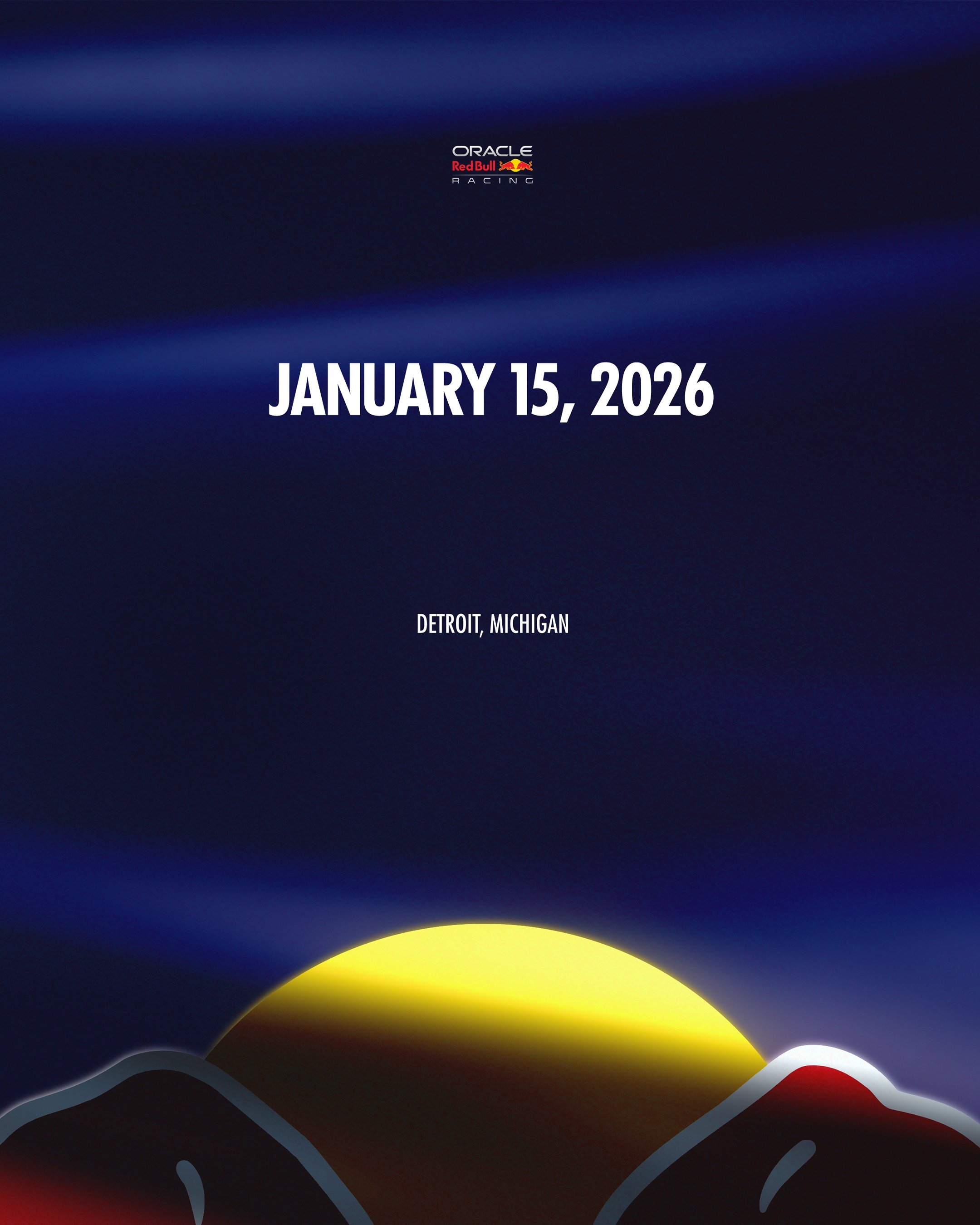 官宣：大小红牛将于2026年1月15日在美国底特律发布2026赛季新车涂装！届时