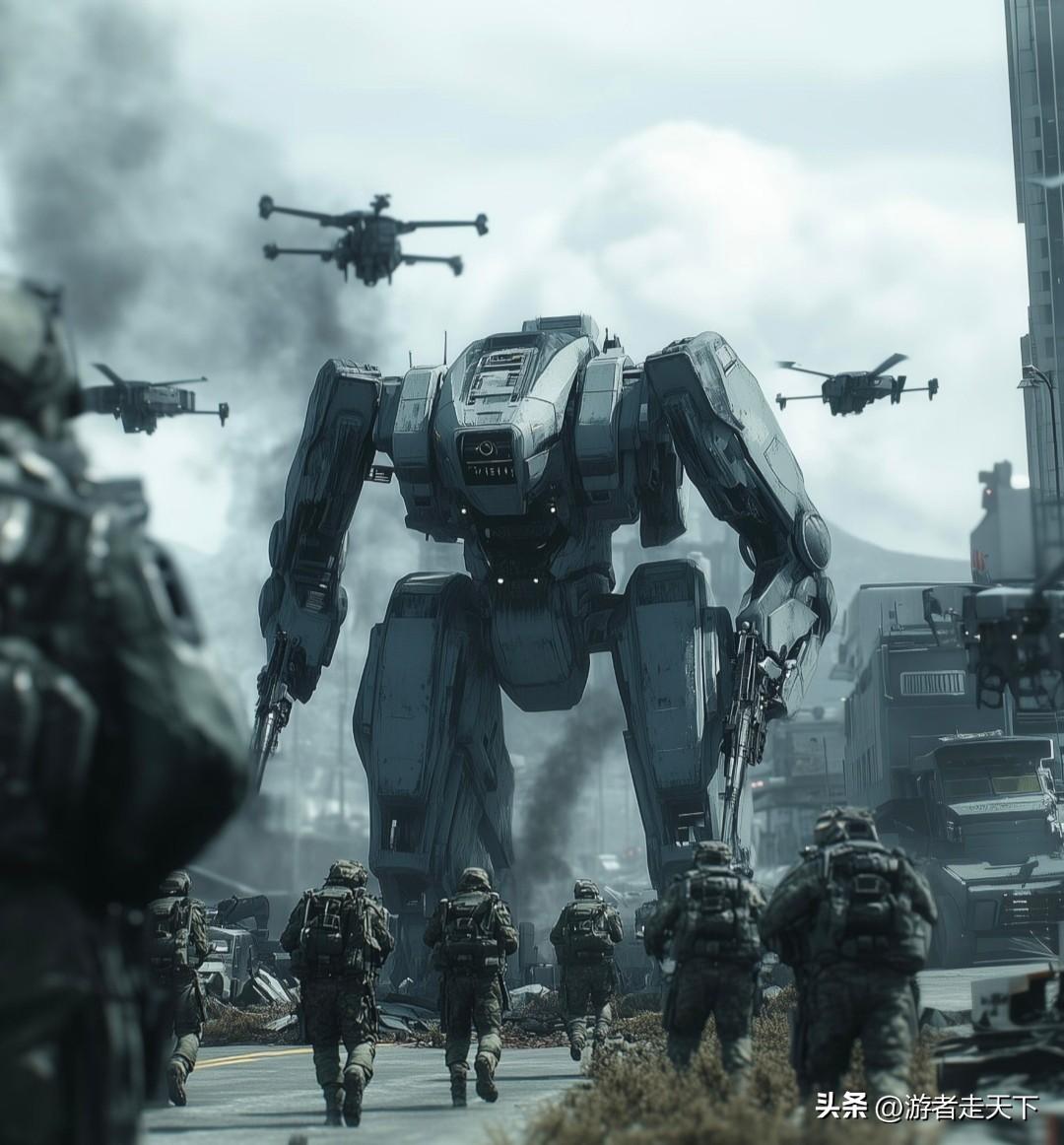 用机器人作战，最大的风险是被黑客控制。
在《流浪地球2》中，黑客控制了无人机，对