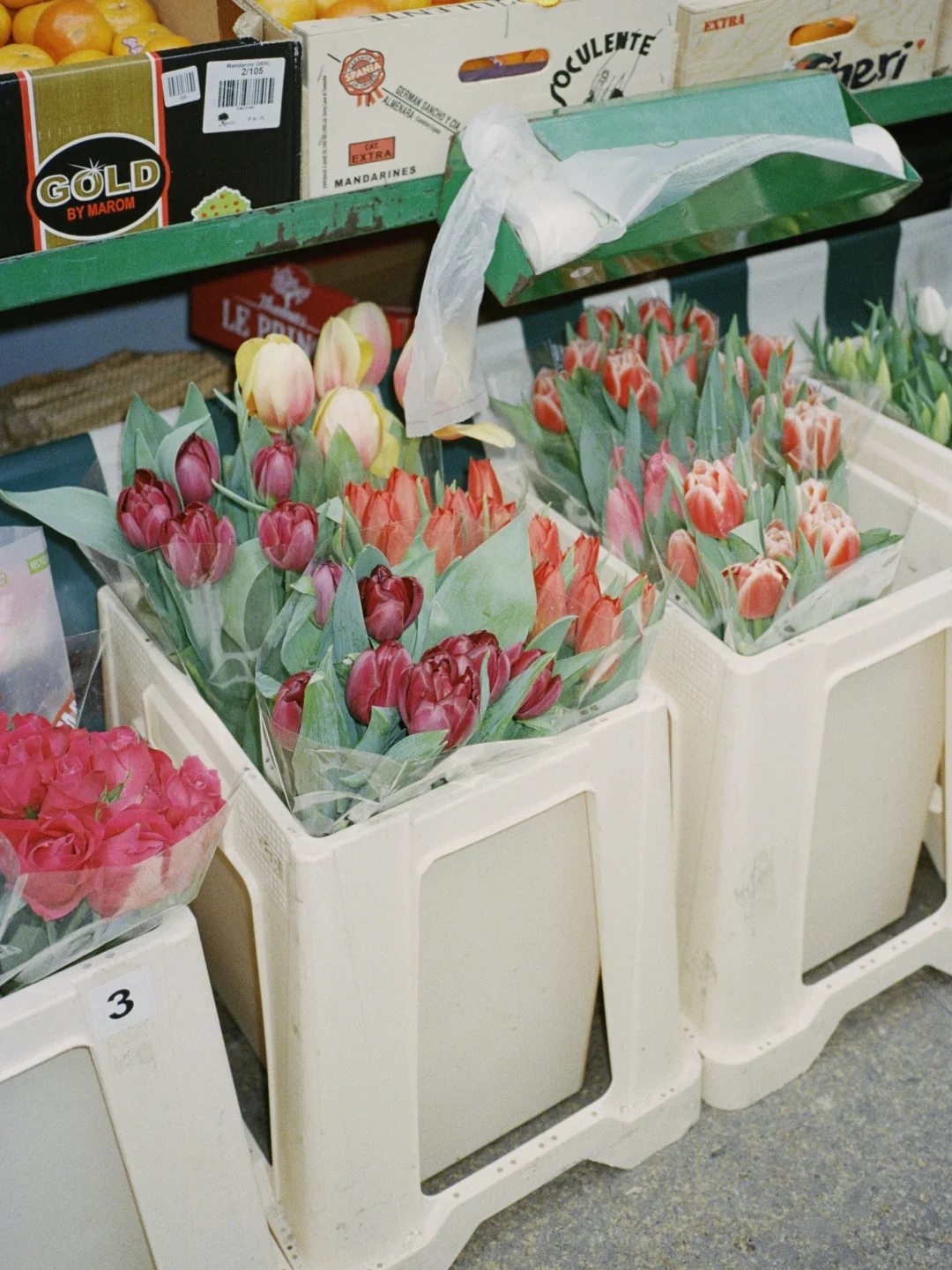 “I took the supermarket flowers”