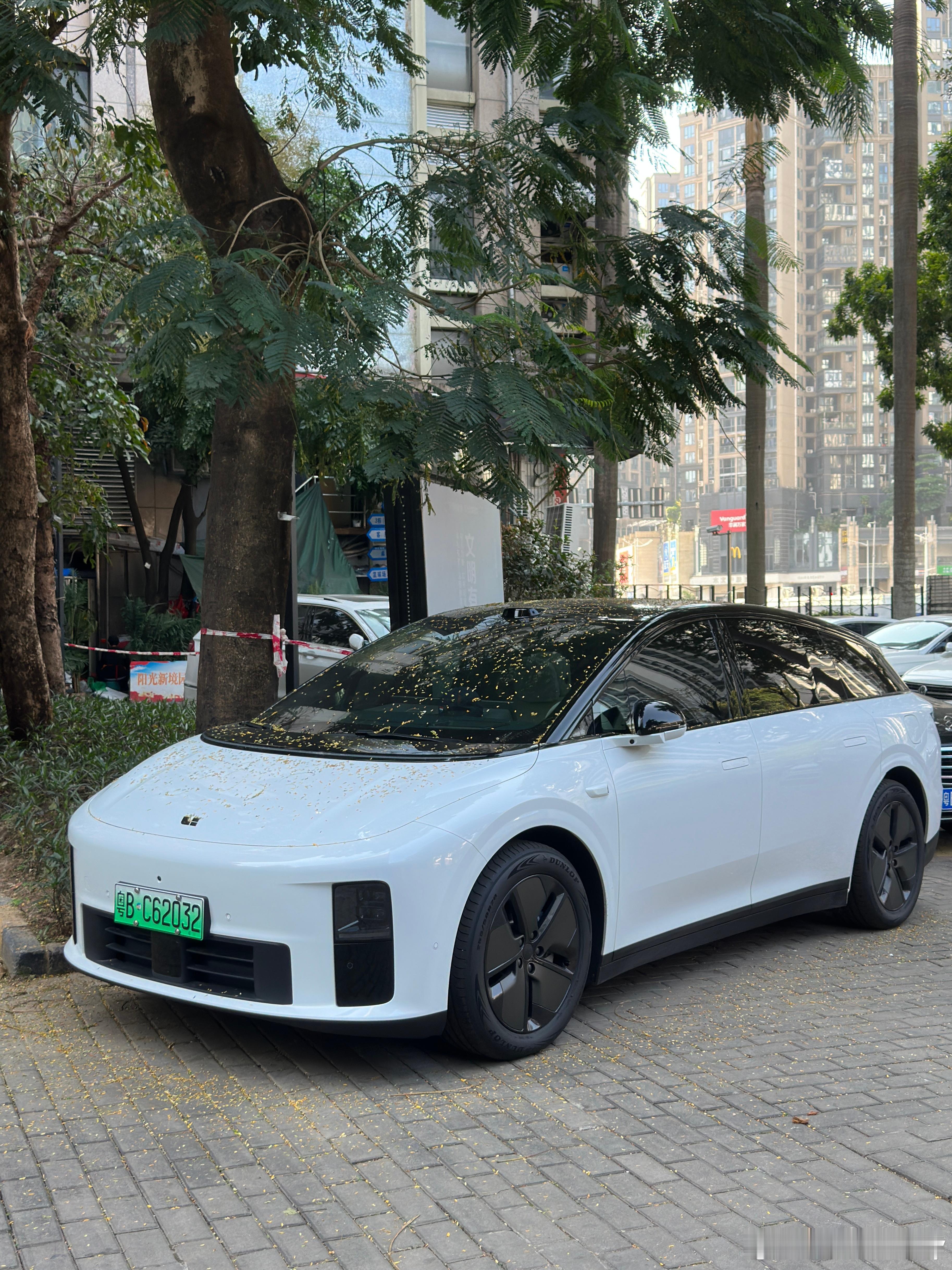 又得洗车了停户外就是事多我与汽车的日常新能源汽车