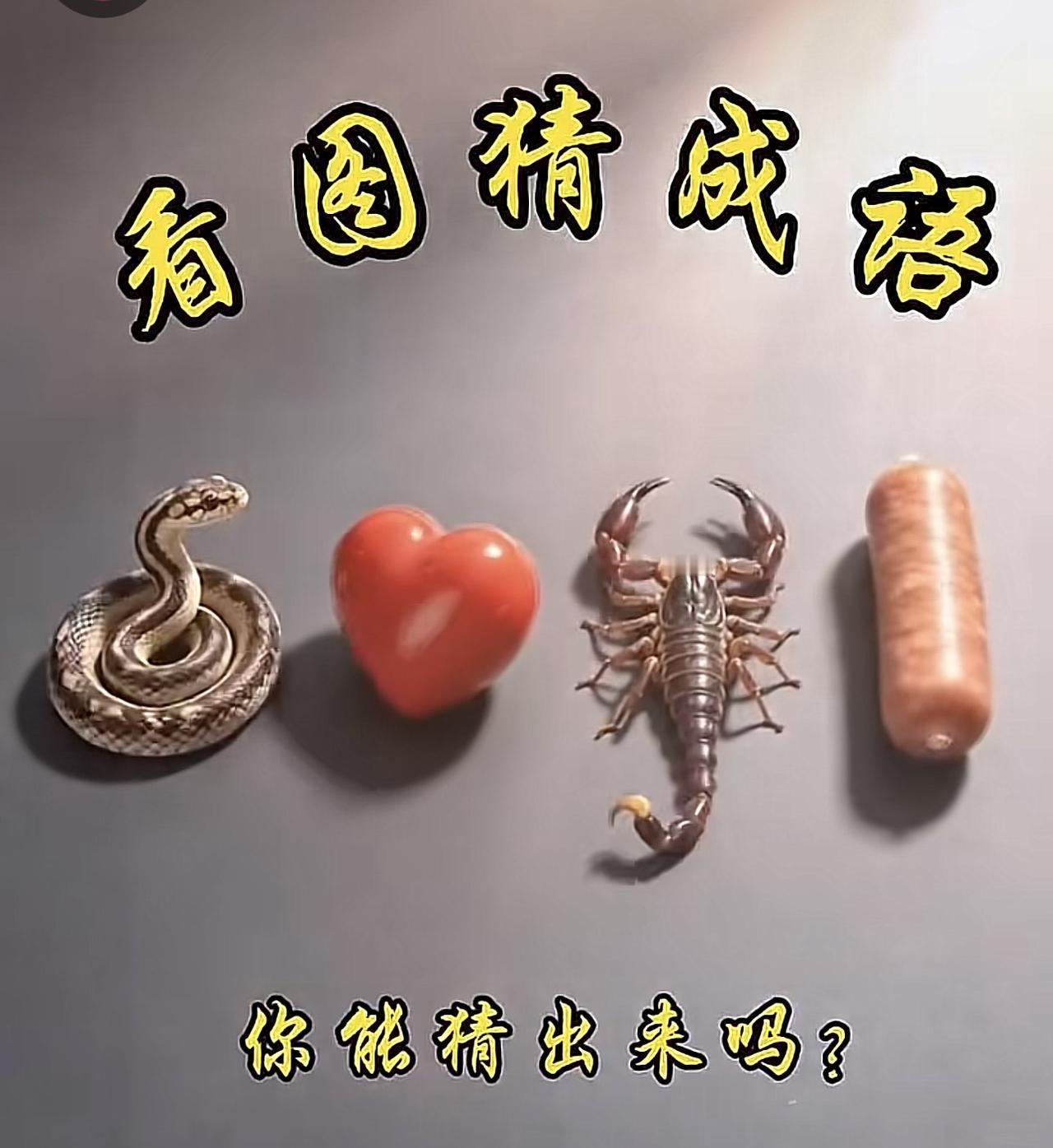 你能猜出下面的成语吗？