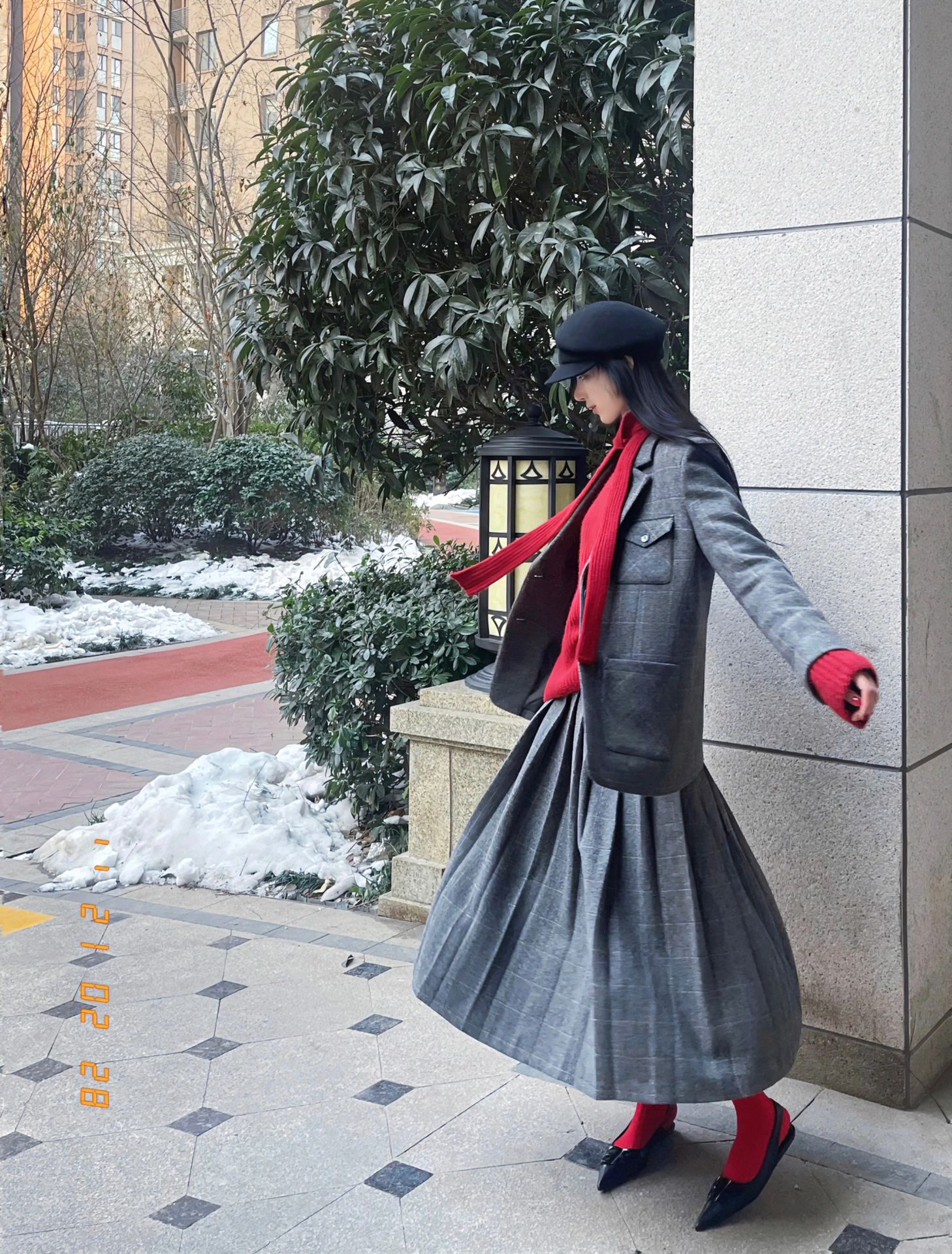 红色丝袜 时髦咱也赶赶