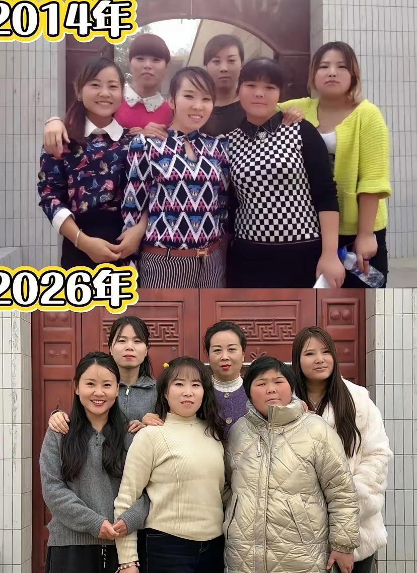 同样的六个人，时隔十二年。