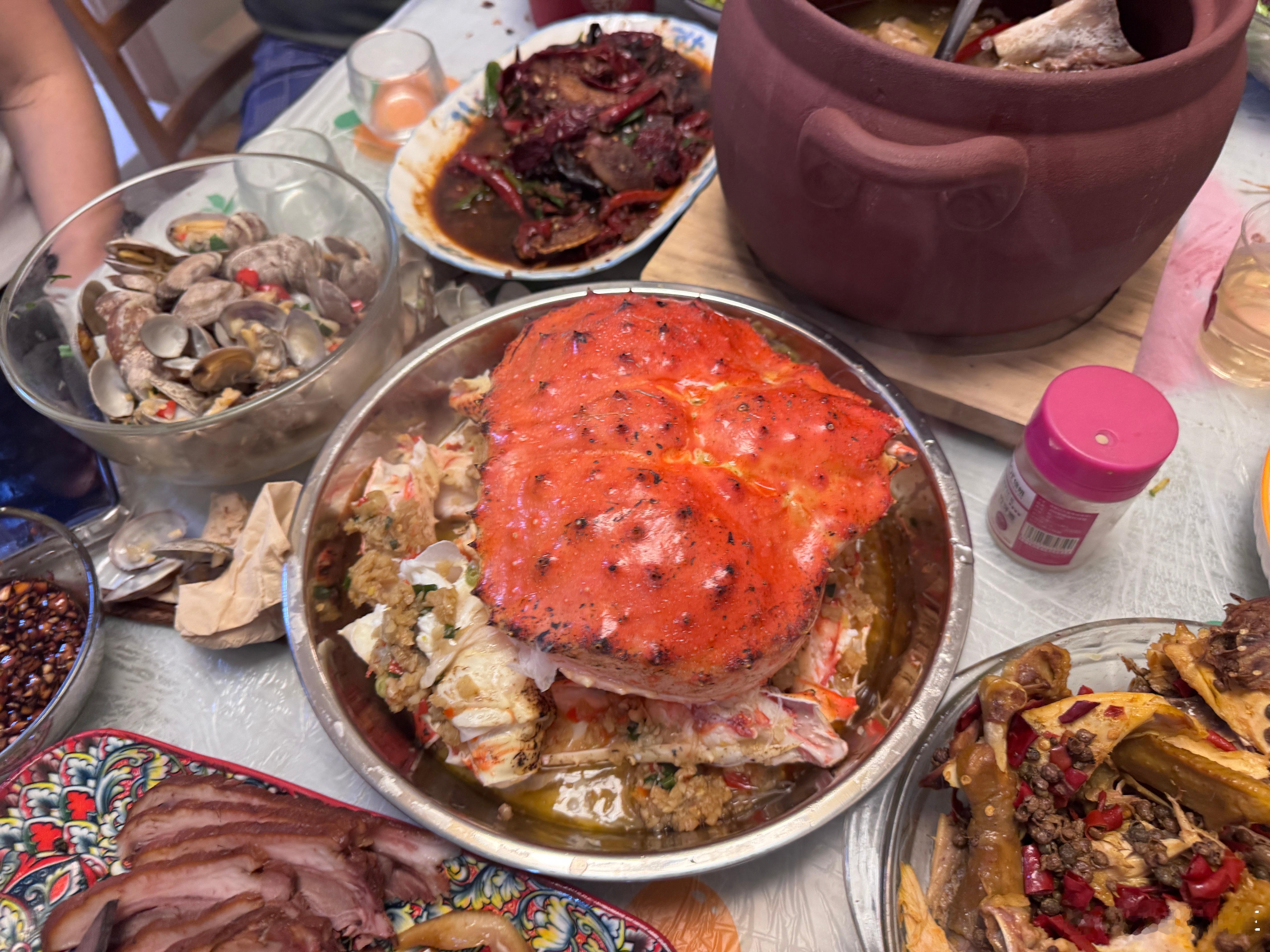 又上硬菜了！撑死我了！银川 银川