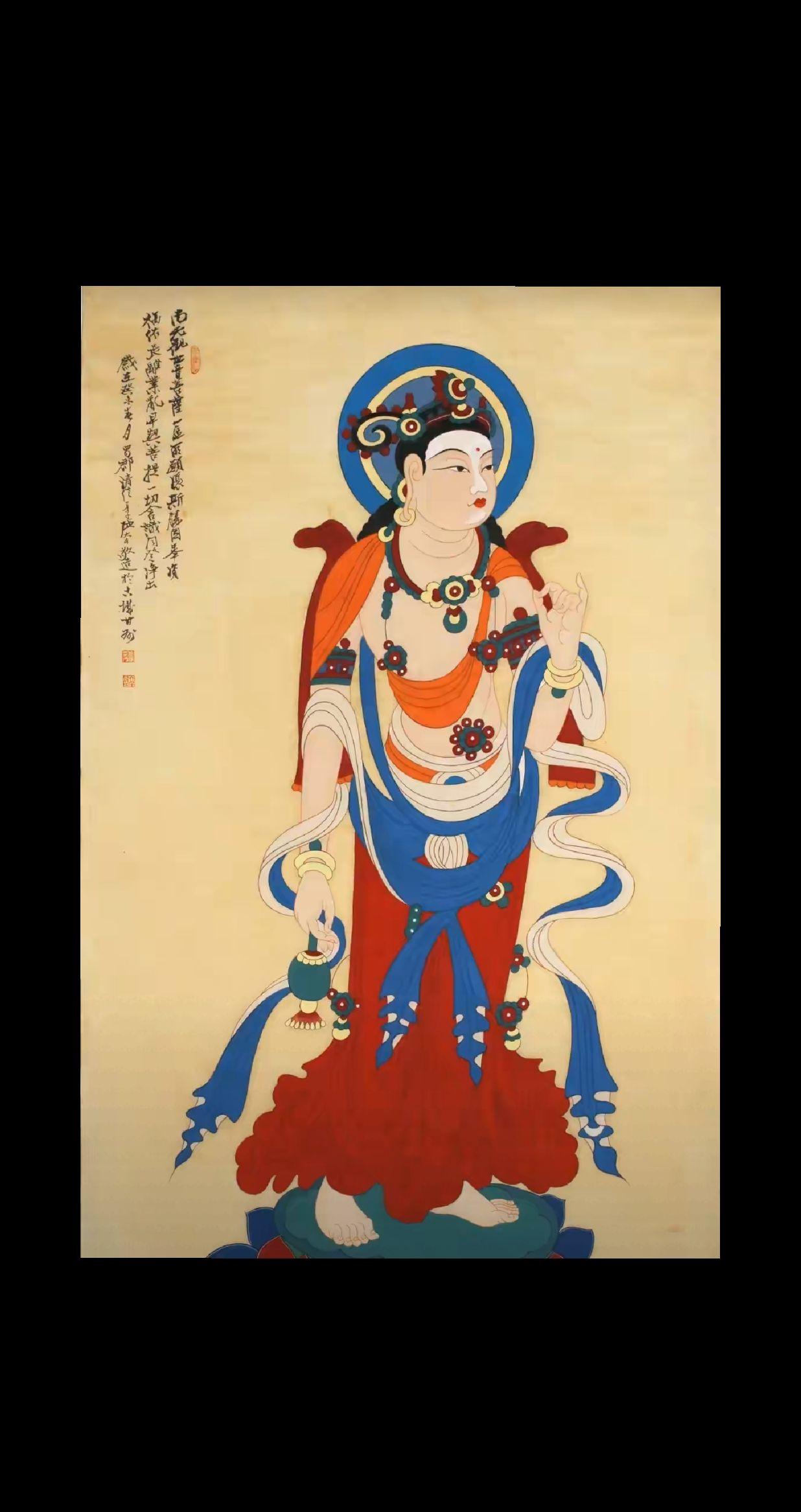 张大千敦煌临摹壁画展件件精品