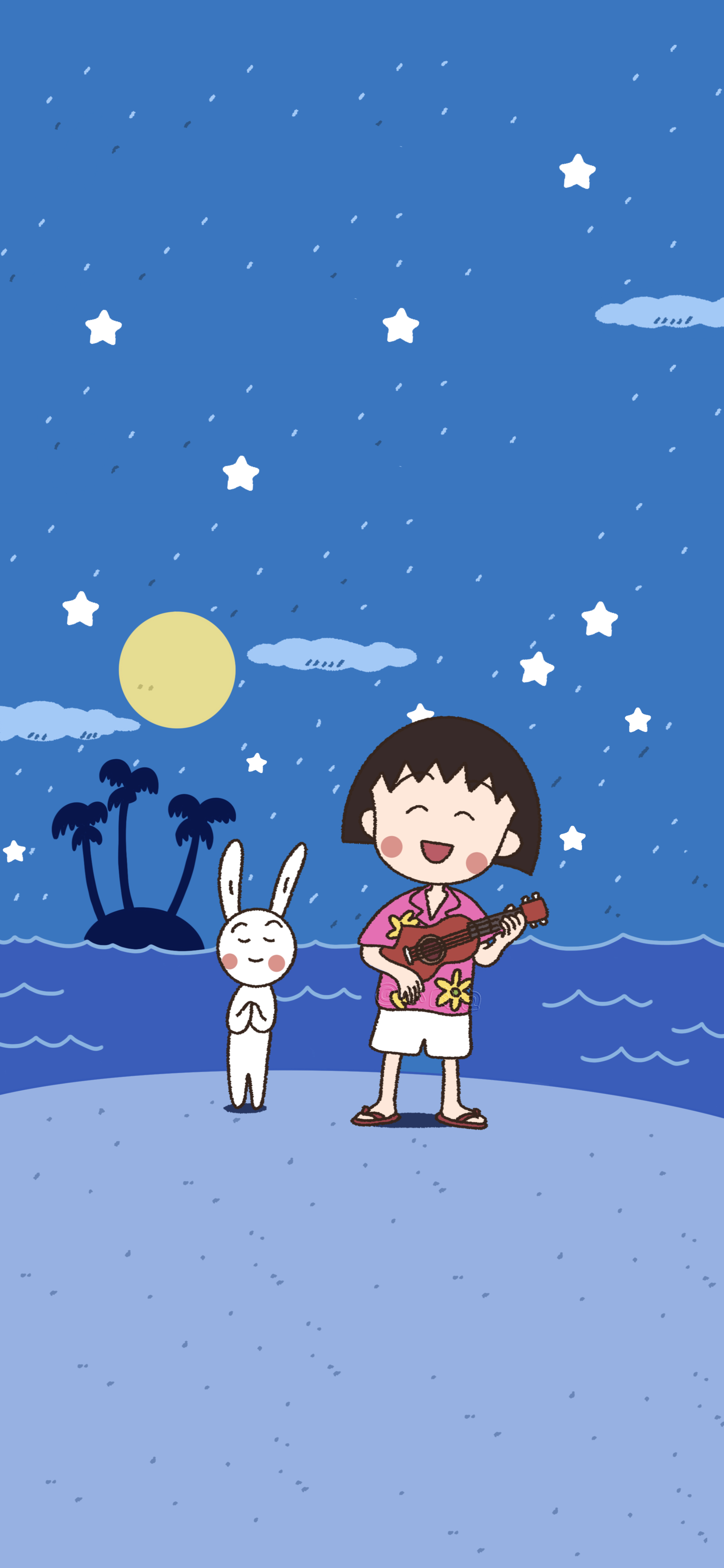 歌唱家小丸子🎤头像和手机壁纸樱桃小丸子樱桃小丸子动漫头像