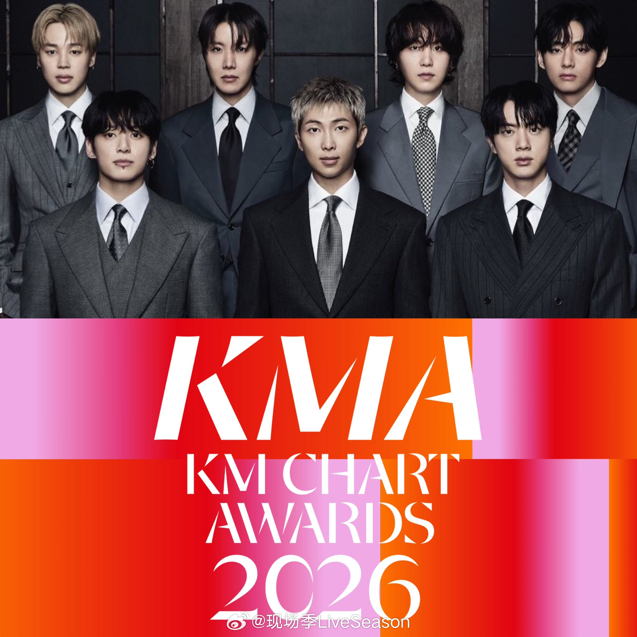 防弹少年团 【恭喜《ARIRANG》斩获 KM Chart Awards 202