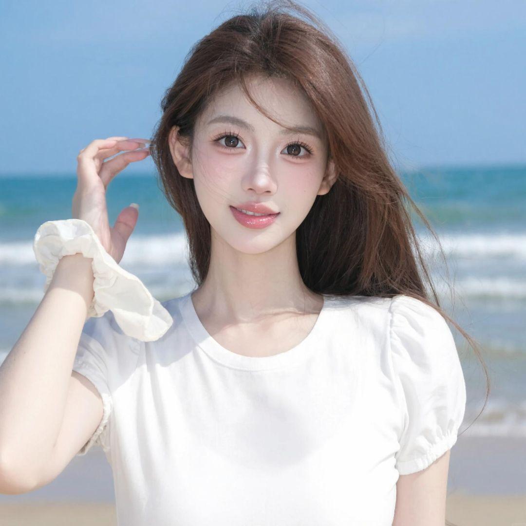 AI海滨清新照
