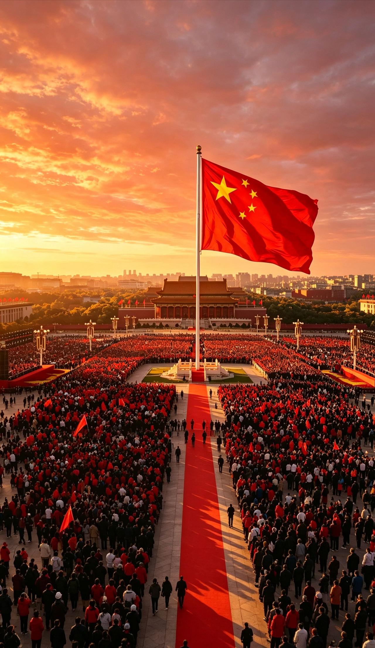 生在红旗下，长在春风里。目光所至皆为华夏，五星闪耀皆为信仰。