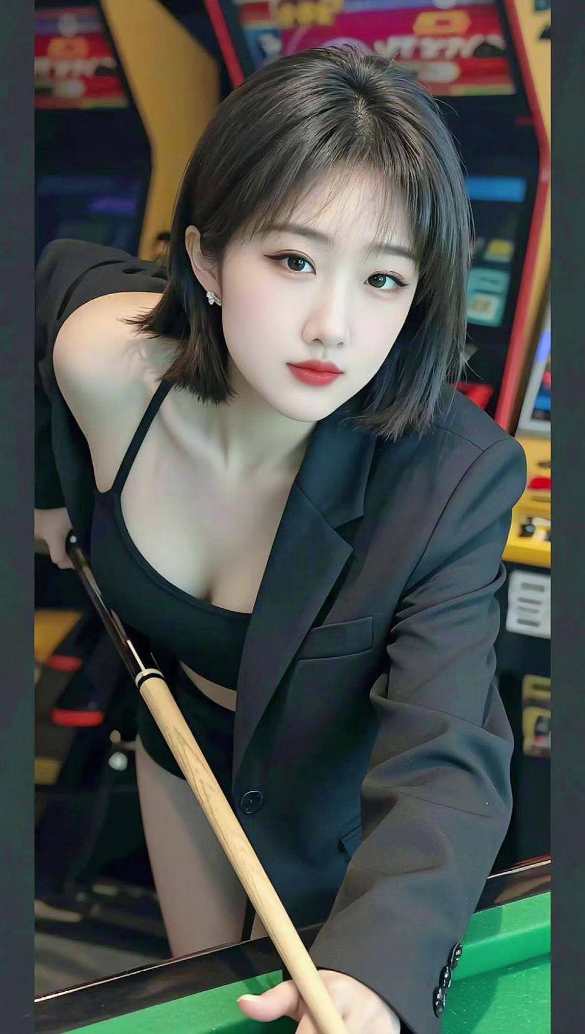 AI台球酷写真 抖音ai创作