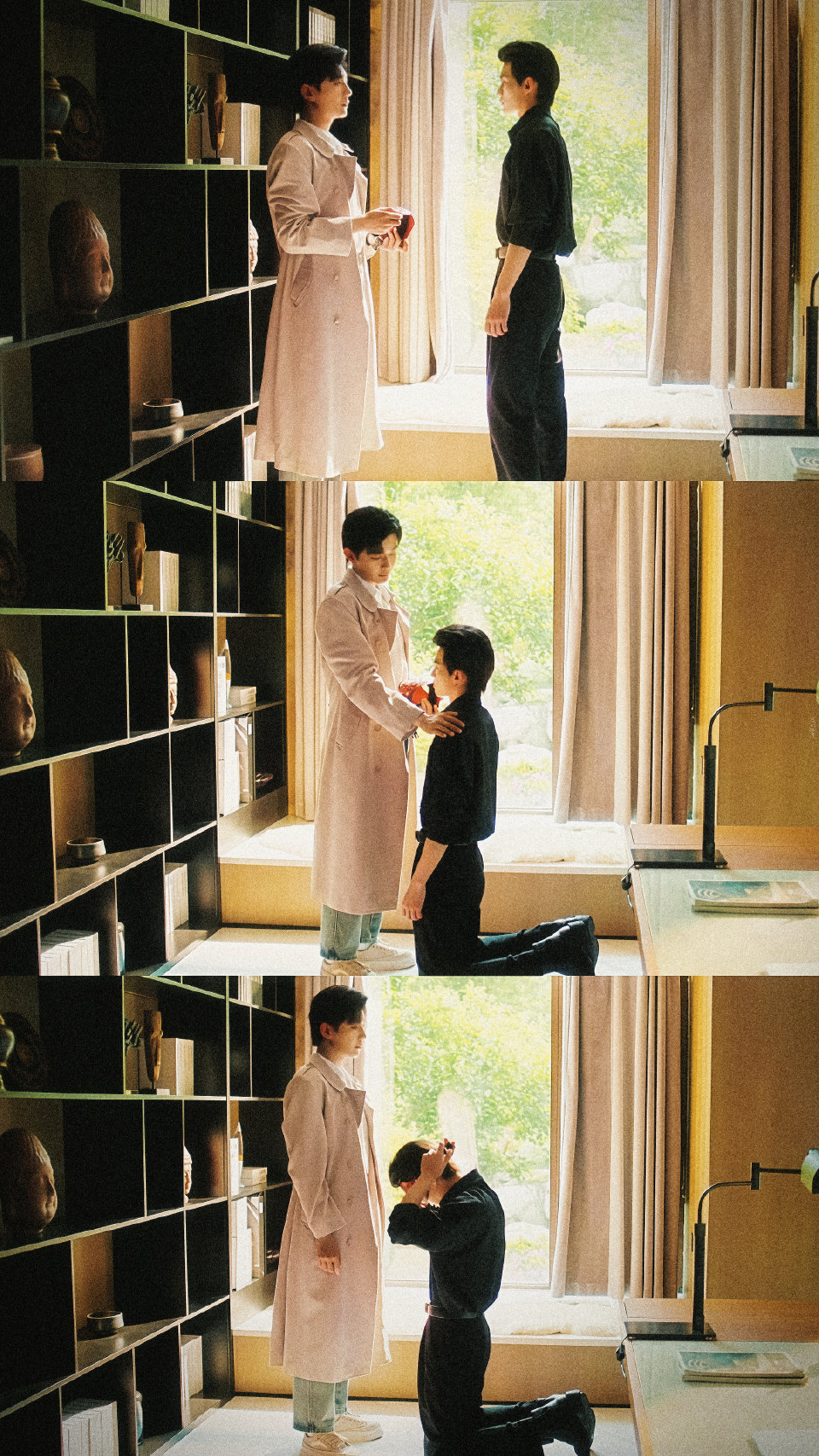 相恨不如潮有信，相思始觉海非深。