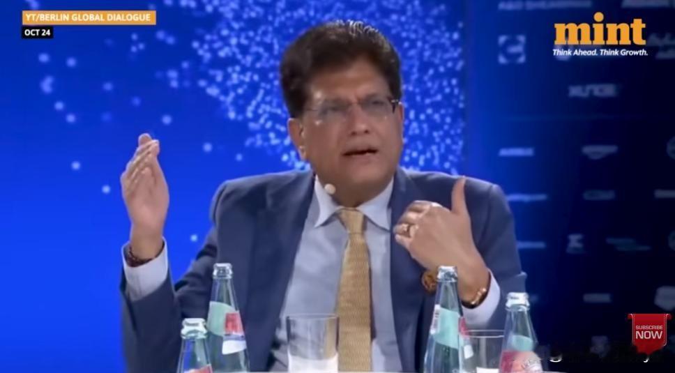 印度商业和工业部长皮尤什·戈亚尔（Piyush Goyal）当地时间9月2日在新
