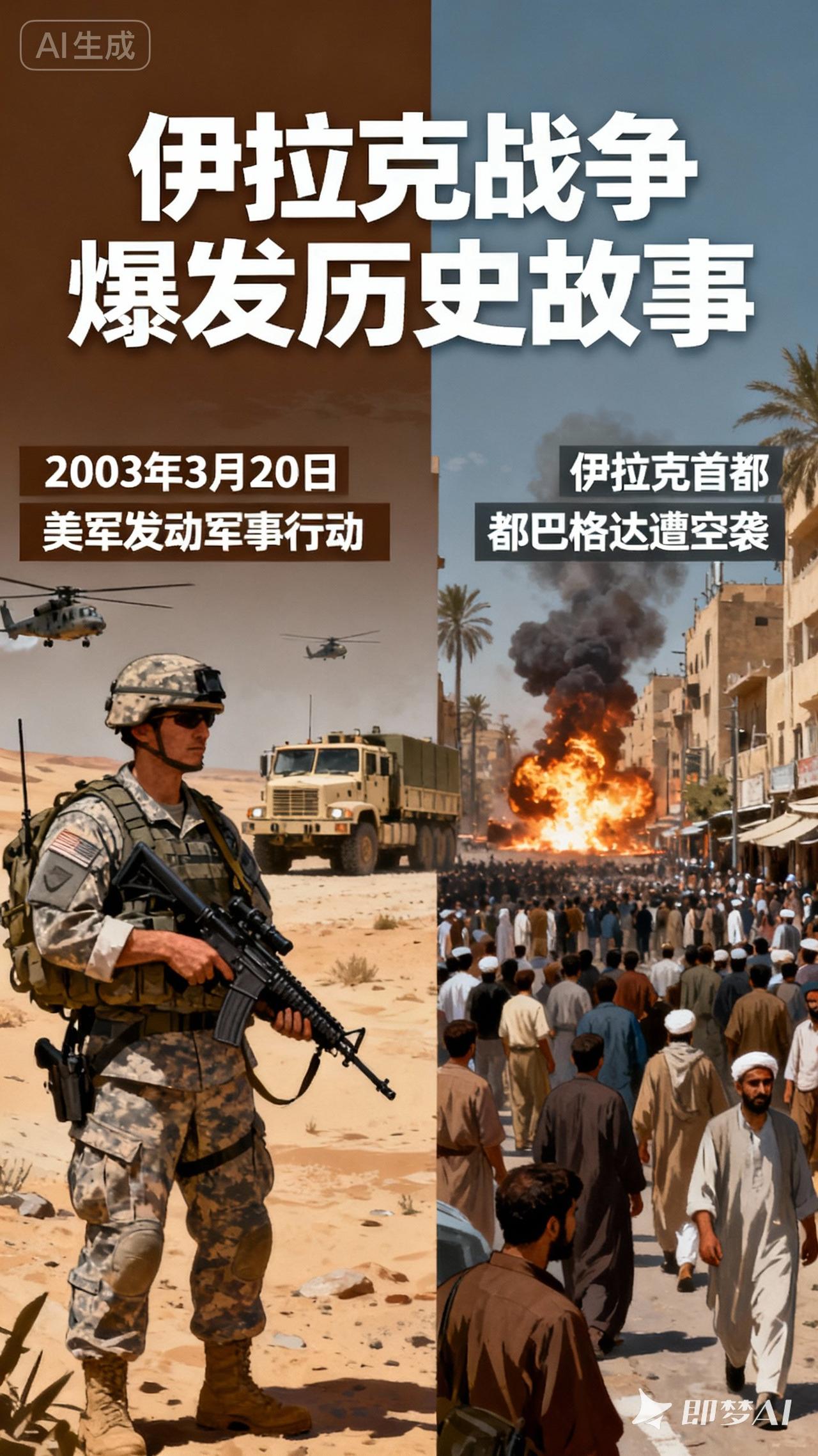 世界历史故事之九十九: 硝烟中的两河：伊拉克战争的骤然降临
 
2003年3月2