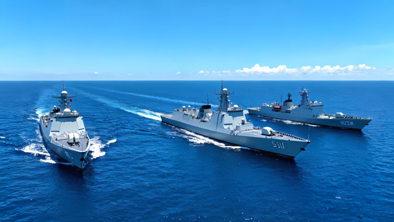 时隔6天再看中国海军西太训练，这3艘舰的配置藏着哪些远洋门道？

中国海军055