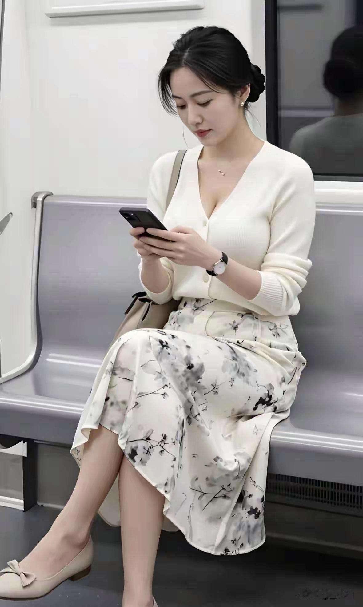 这样的美女，是个男人看了都会心动。