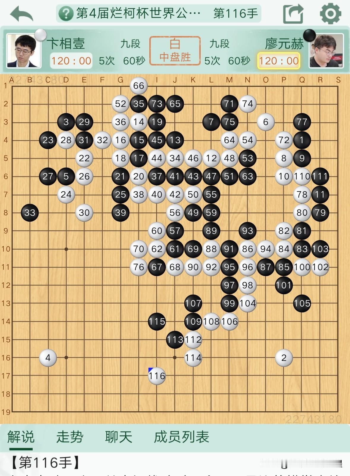 16:00，烂柯杯速递。
今天，第四届衢州烂柯杯世界围棋公开赛，进行了八强战，中